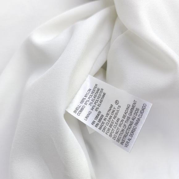 New Katherine Kelly Grey Ivory Lace Embroidered Ivory Overlay Blazer Jacket sz 4 - Picture 8 of 13